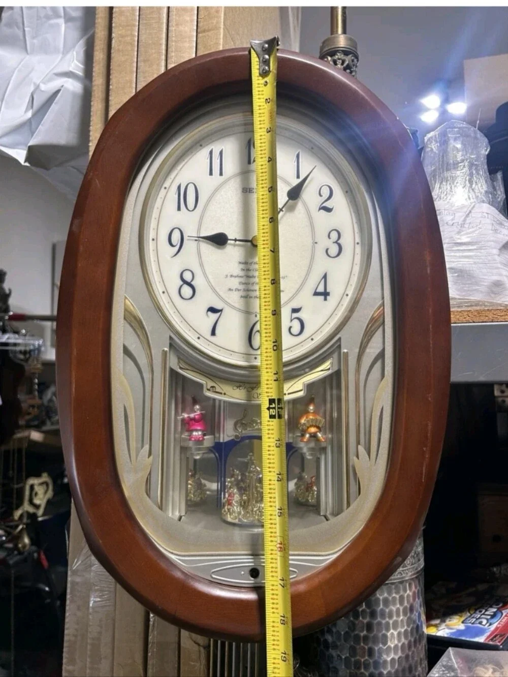 Vintage Seiko Melodies In Motion Wall Clock QXM133BRH Hi-Fi Sound, Tested Works